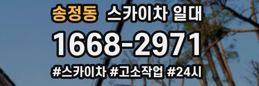송정동 스카이차 일대