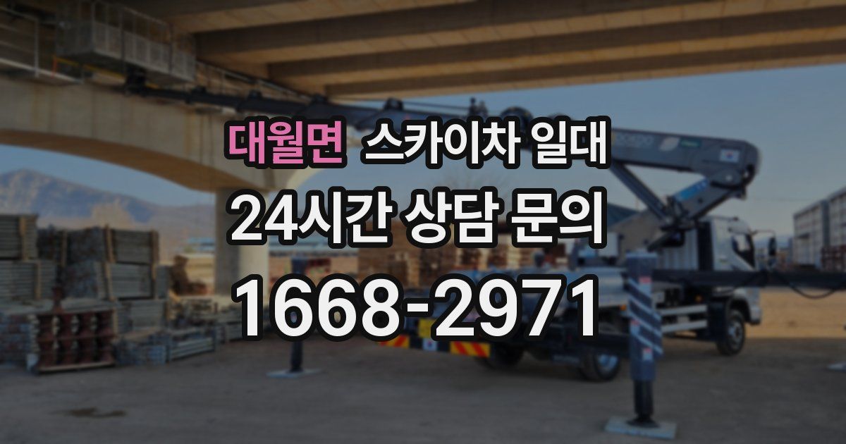 대월면 스카이차 일대