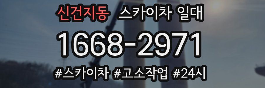 신건지동 스카이차 일대