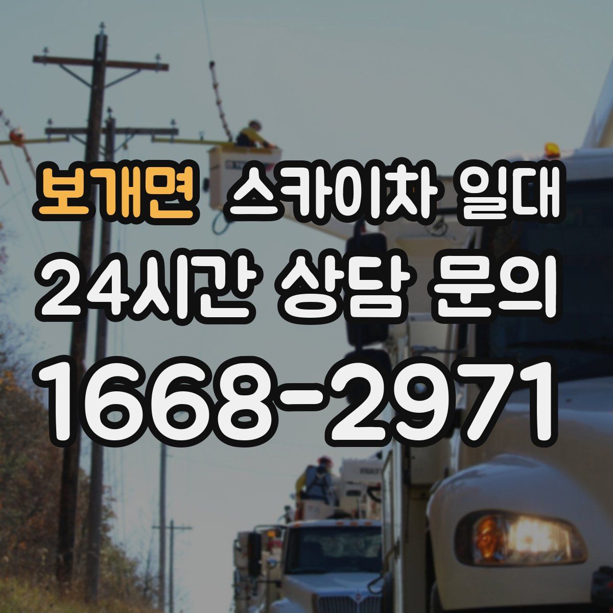 보개면 스카이차 일대