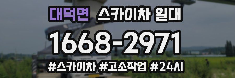 대덕면 스카이차 일대