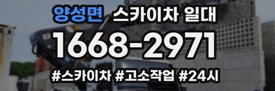 양성면 스카이차 일대