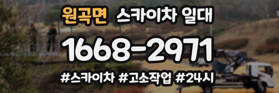 원곡면 스카이차 일대