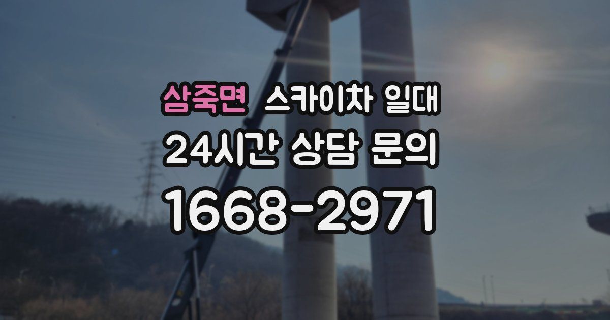 삼죽면 스카이차 일대
