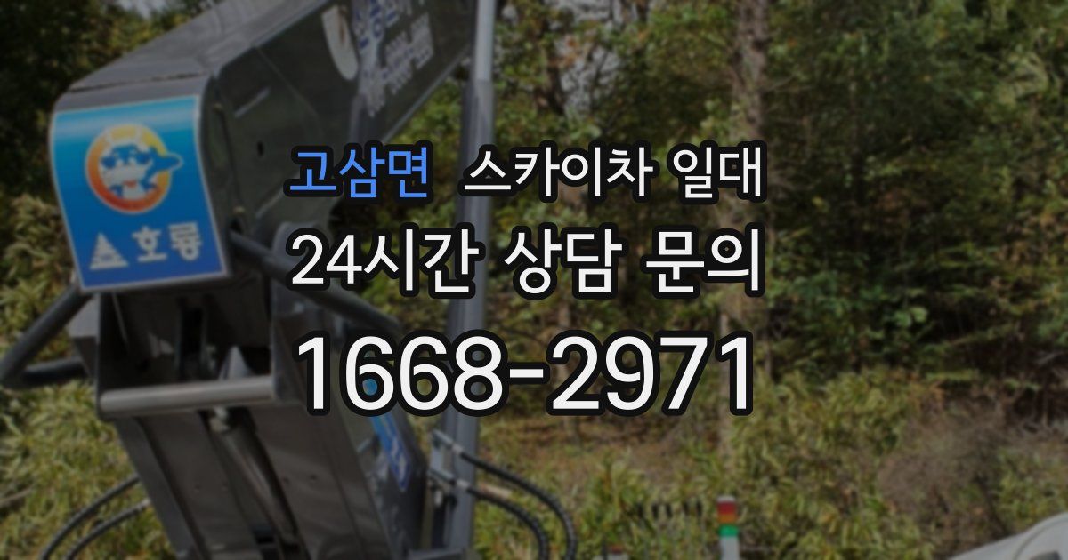 고삼면 스카이차 일대