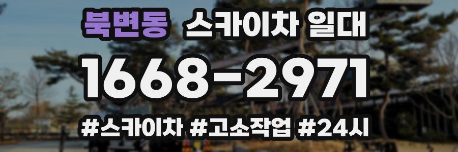 북변동 스카이차 일대