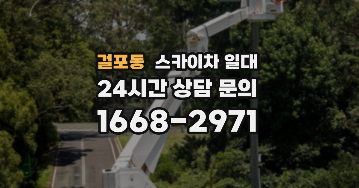 걸포동 스카이차 일대