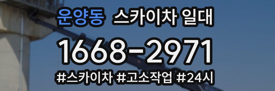 운양동 스카이차 일대