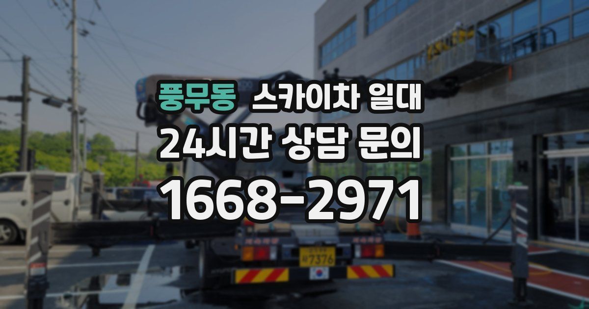 풍무동 스카이차 일대