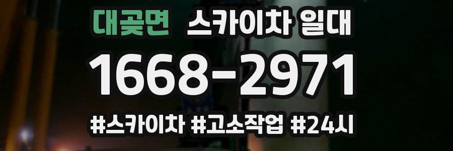 대곶면 스카이차 일대