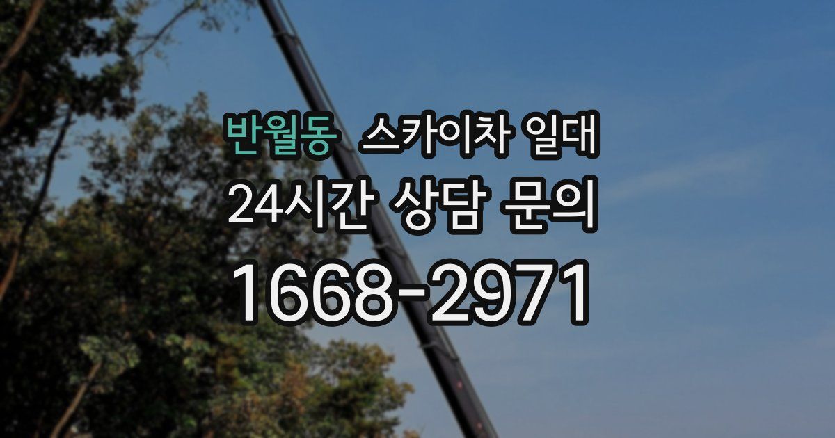 반월동 스카이차 일대