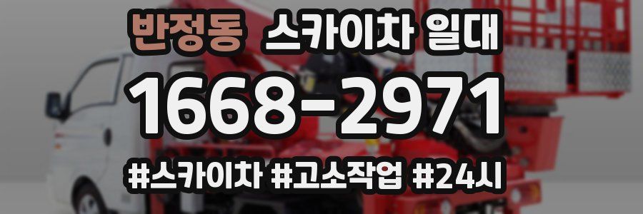반정동 스카이차 일대