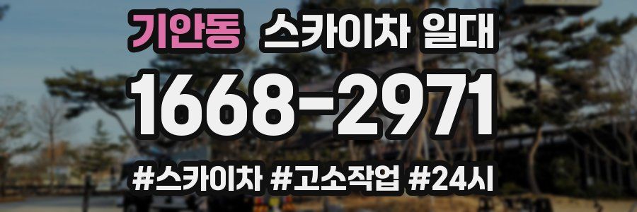 기안동 스카이차 일대
