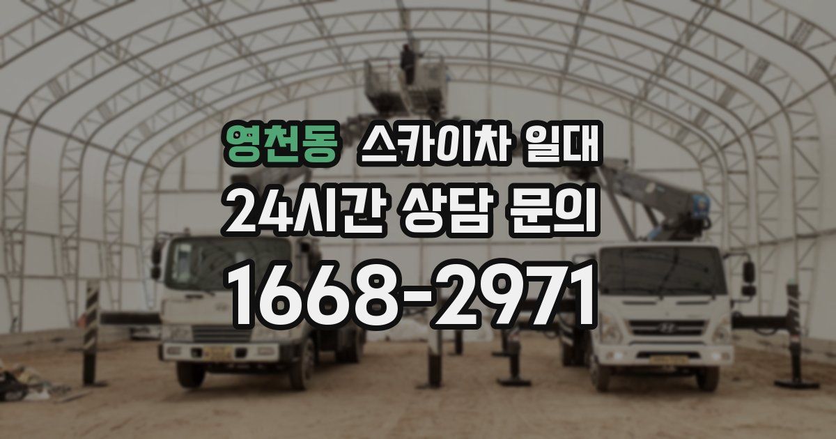 영천동 스카이차 일대
