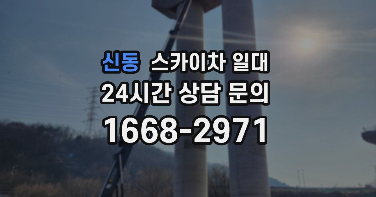 신동 스카이차 일대