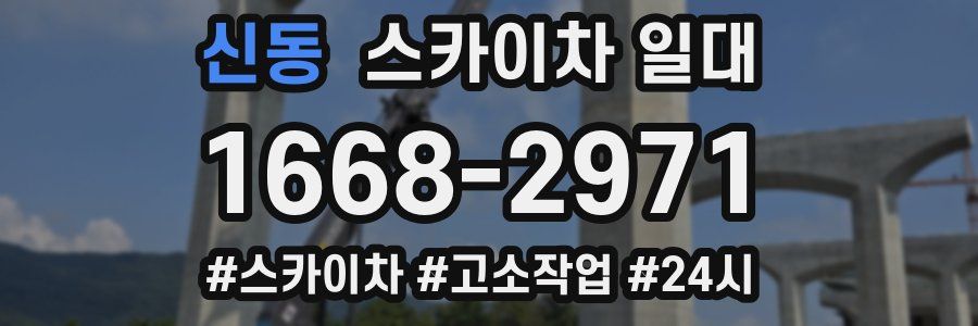 신동 스카이차 일대
