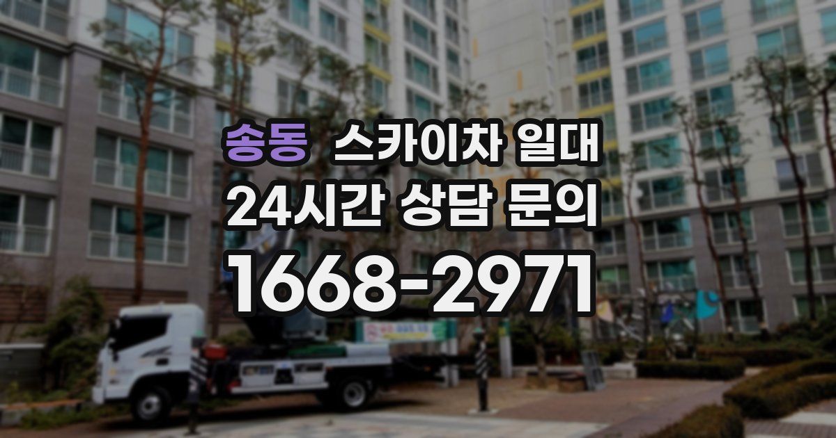 송동 스카이차 일대