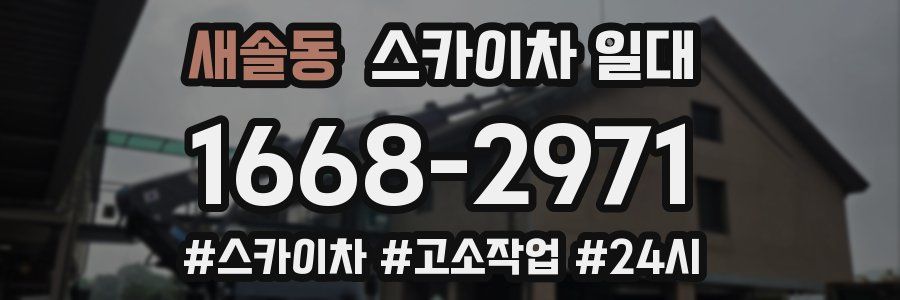 새솔동 스카이차 일대