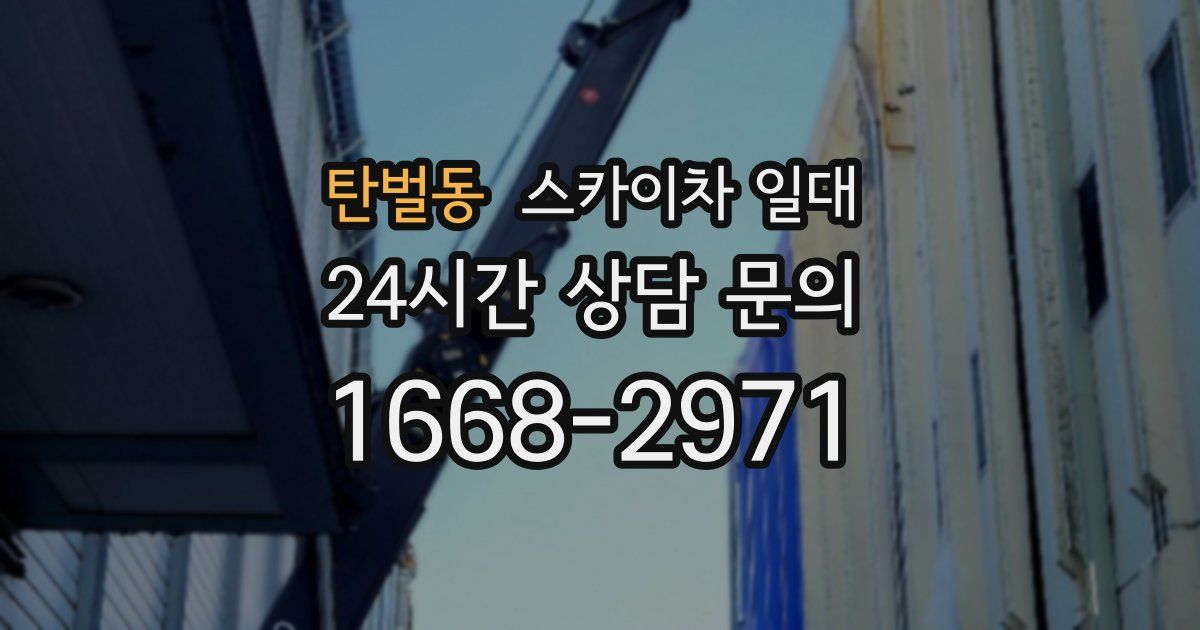 탄벌동 스카이차 일대