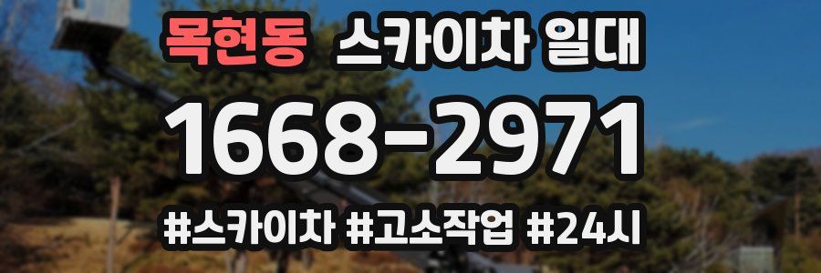 목현동 스카이차 일대