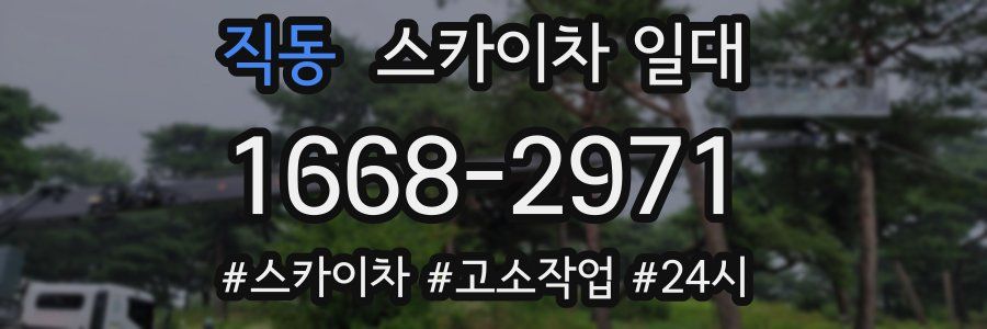 직동 스카이차 일대