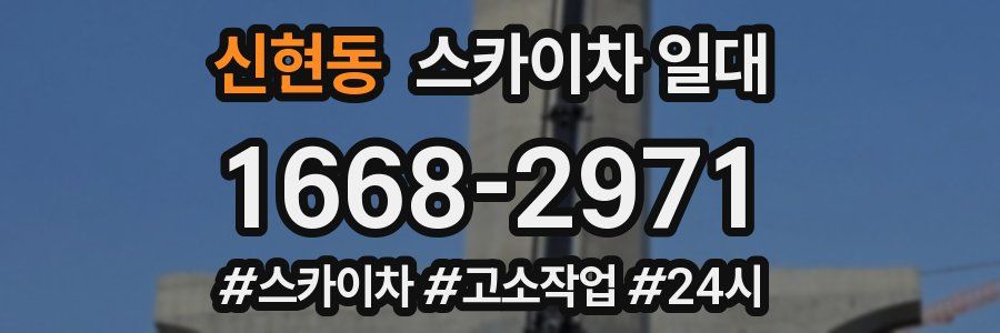 신현동 스카이차 일대