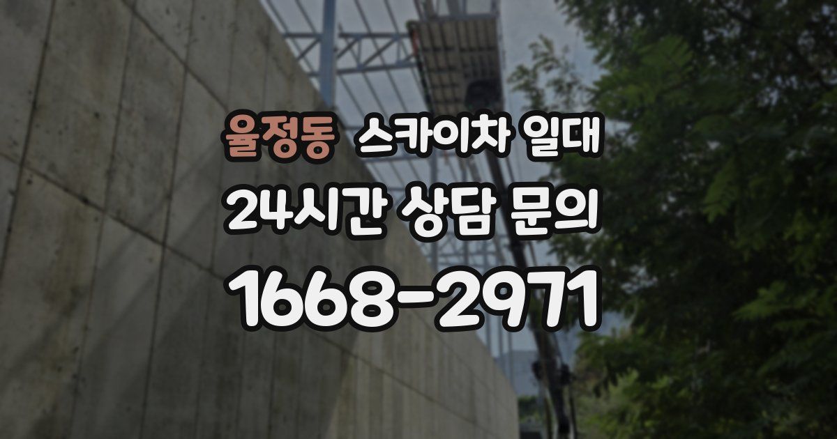 율정동 스카이차 일대