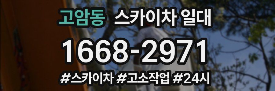 고암동 스카이차 일대