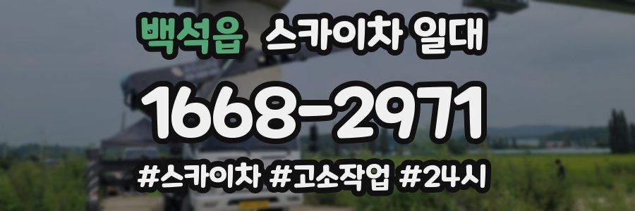 백석읍 스카이차 일대