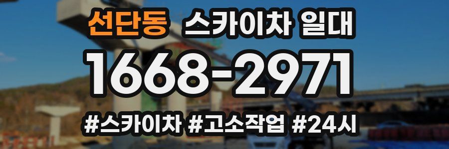 선단동 스카이차 일대