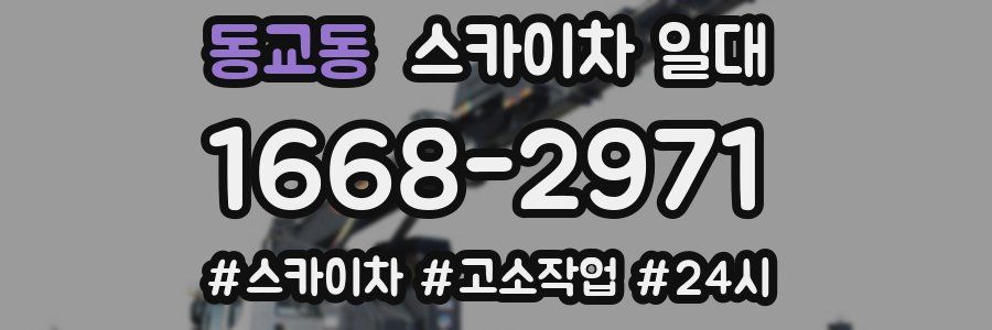 동교동 스카이차 일대