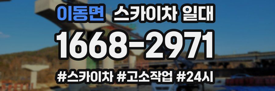 이동면 스카이차 일대