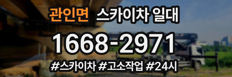 관인면 스카이차 일대