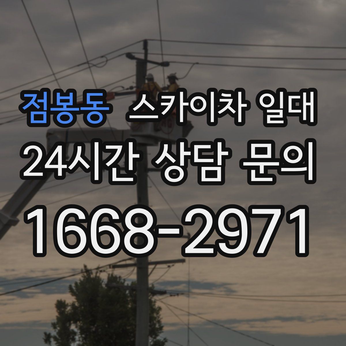 점봉동 스카이차 일대