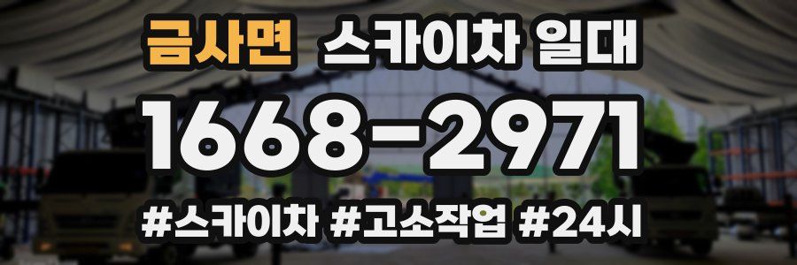 금사면 스카이차 일대