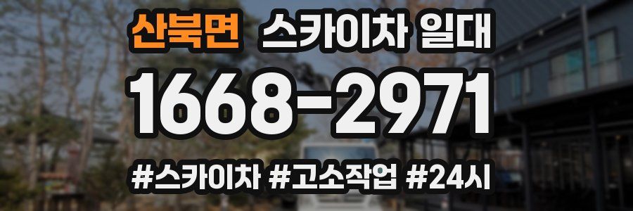 산북면 스카이차 일대