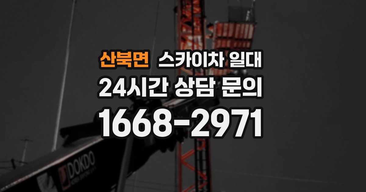 산북면 스카이차 일대