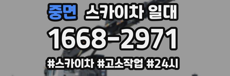 중면 스카이차 일대