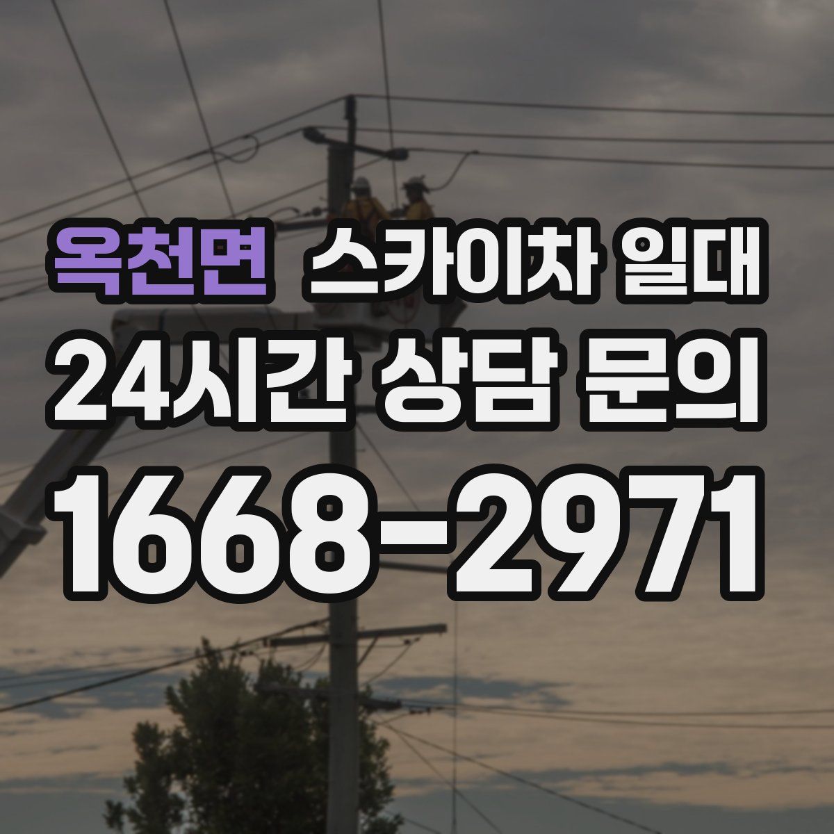 옥천면 스카이차 일대