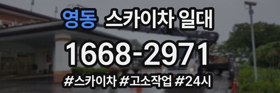 영동 스카이차 일대