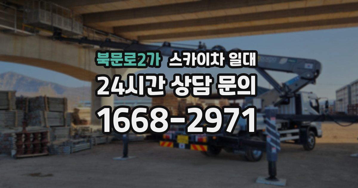 북문로2가 스카이차 일대