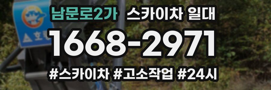 남문로2가 스카이차 일대