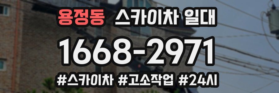 용정동 스카이차 일대