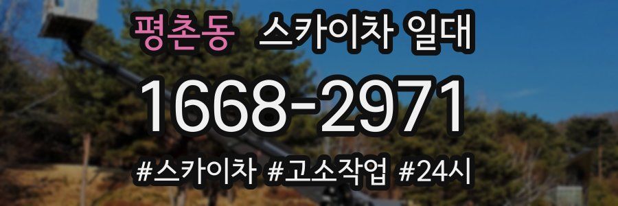 평촌동 스카이차 일대