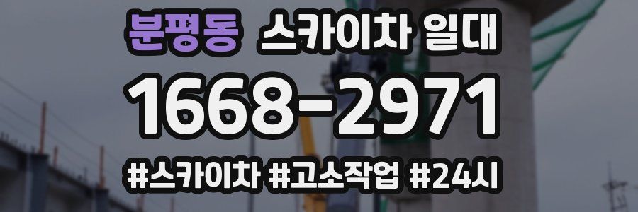분평동 스카이차 일대
