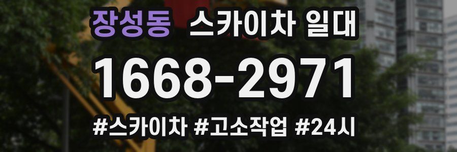 장성동 스카이차 일대