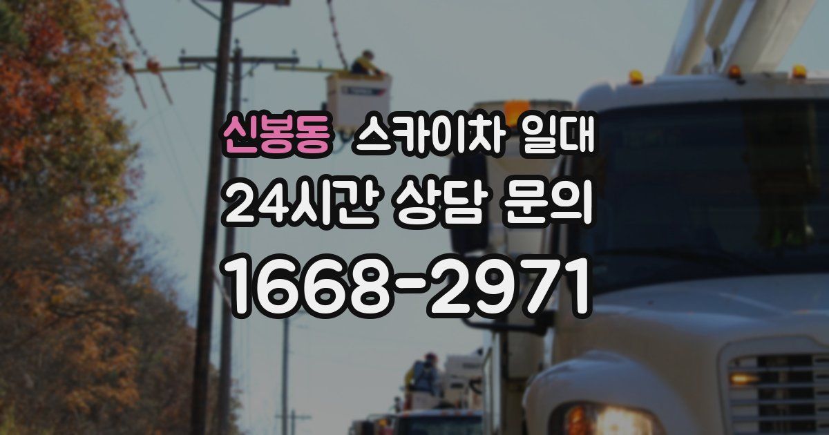 신봉동 스카이차 일대