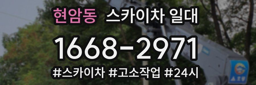 현암동 스카이차 일대