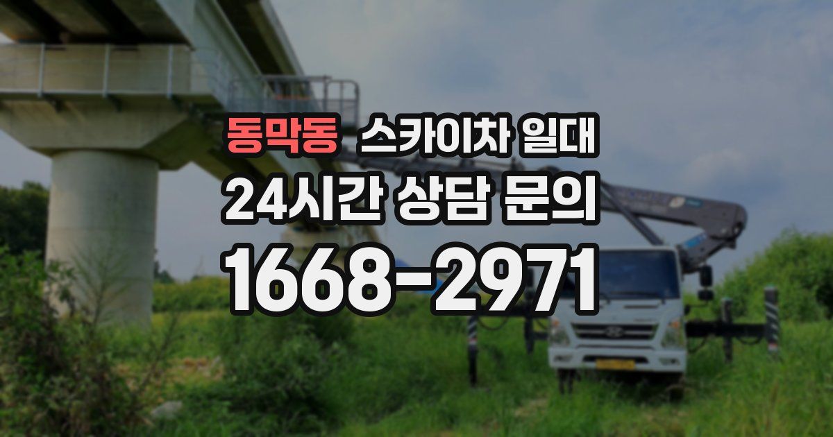 동막동 스카이차 일대