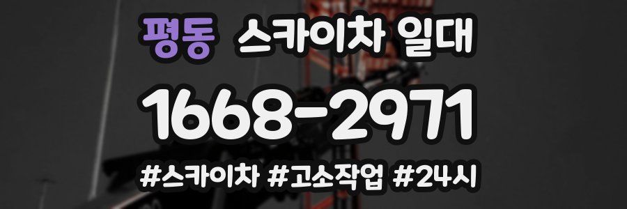 평동 스카이차 일대